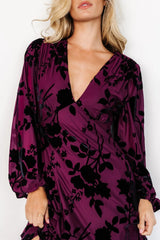 Liana Velvet Embossed Maxi Dress | Mulberry