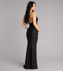 Sage Rosette Mermaid Formal Dress