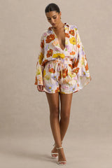 Sovran | Bright Floral Print Shorts