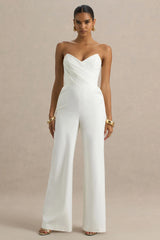 Dainty | White Sweetheart Jumpsuit