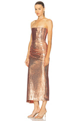 Strapless Drape Dress