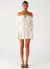 Astaria Mini Dress - Ivory