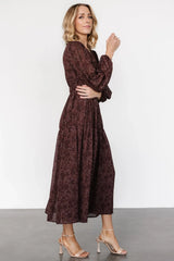 Madelyn Maxi Dress | Brown Floral
