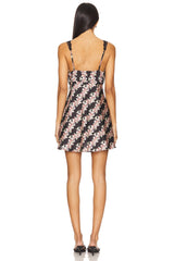 Countryside Printed Mini Dress In Black Combo