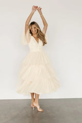 Starlet Tiered Maxi Dress | Cream
