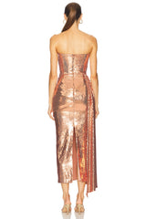 Strapless Drape Dress