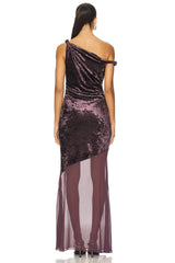 Taron Mix-media Maxi Dress