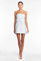 Striking Elegance Mini Dress Blue