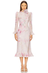 Crush Flower Midi Dress