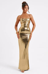 Talisa Maxi Dress - Gold
