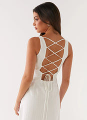 Maloney Maxi Dress - White