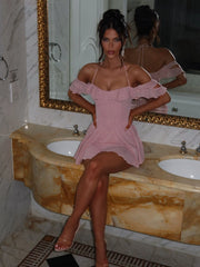 Keanu Mini Dress Dusty Pink
