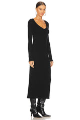 V-neck Sweater Dress