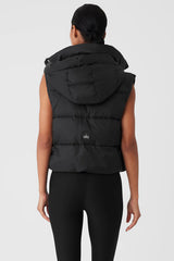 Gold Rush Puffer Vest - Black